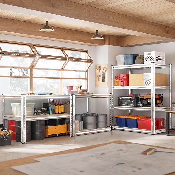REIBII 60.05" H Storage Shelves 1840LBS Garage Shelving Heavy Duty Shelving 4 - Image 2