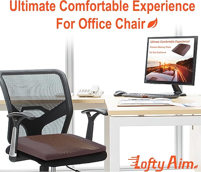 Car Seat Cushion, Comfort Memory Foam Car Cushions - Image 4