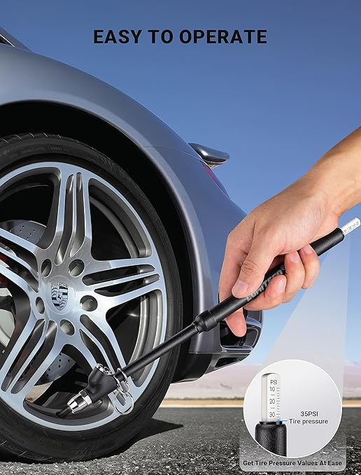 2-Pack Dual Head Tire Pressure Gauge, Heavy Duty Truck Tire Air Gauge Range - Image 7