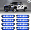 HLauto 1200T Emergency Strobe Grille Lights: 8pcs 12 LED Sync Feature Safety by HLauto