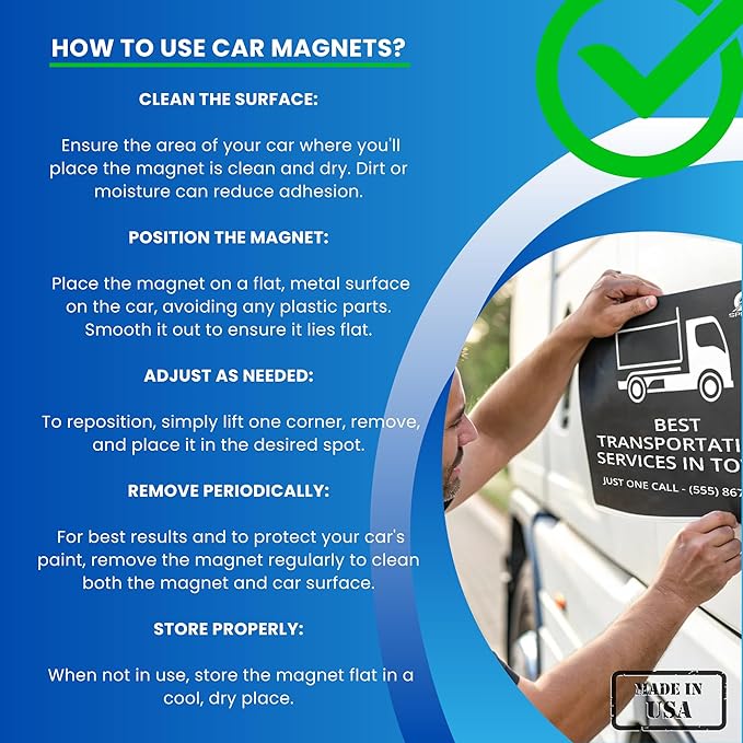 2 Pack Large Custom Car Magnets - Image 6