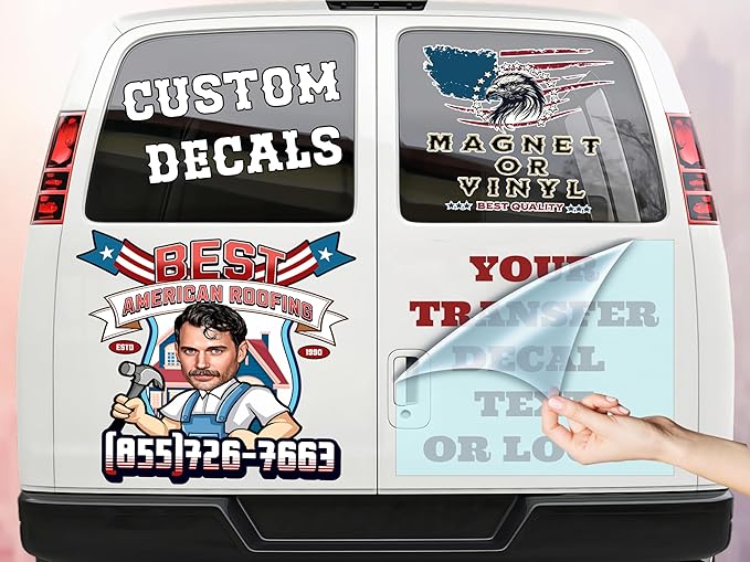 Choose Your Custom Sticker or Magnet ║ ║ Make Your Own Text or Graphic on by MyHappyCustomizedGifts