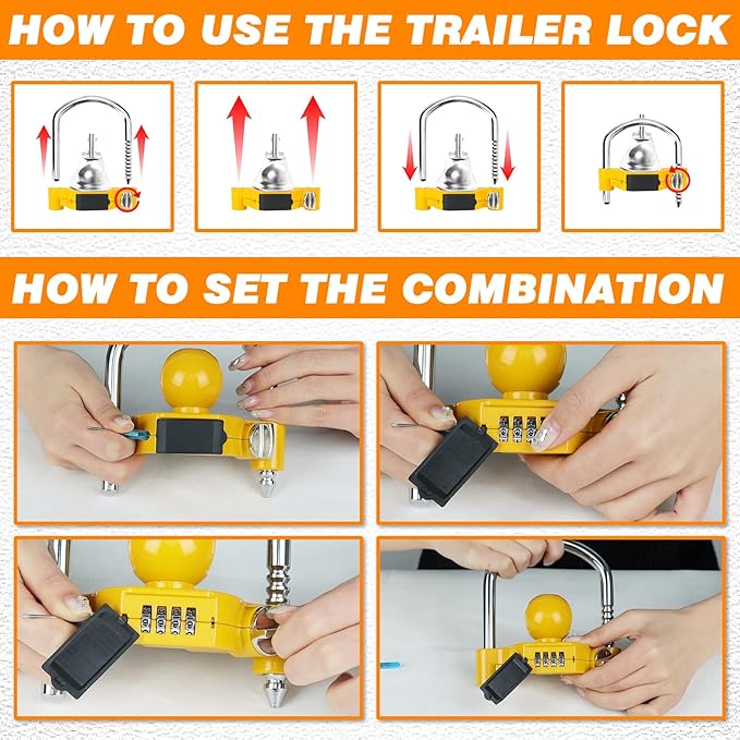 Funmit Trailer Lock Universal Hitch Lock - Image 6