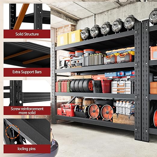 3000LBS Storage Shelves, Shelving Units Industrial Shelving - Image 6