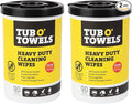 Tub O' Towels Heavy-Duty Multi-Surface Cleaning Wipes, Removes Grease, Tough by TubOTowels
