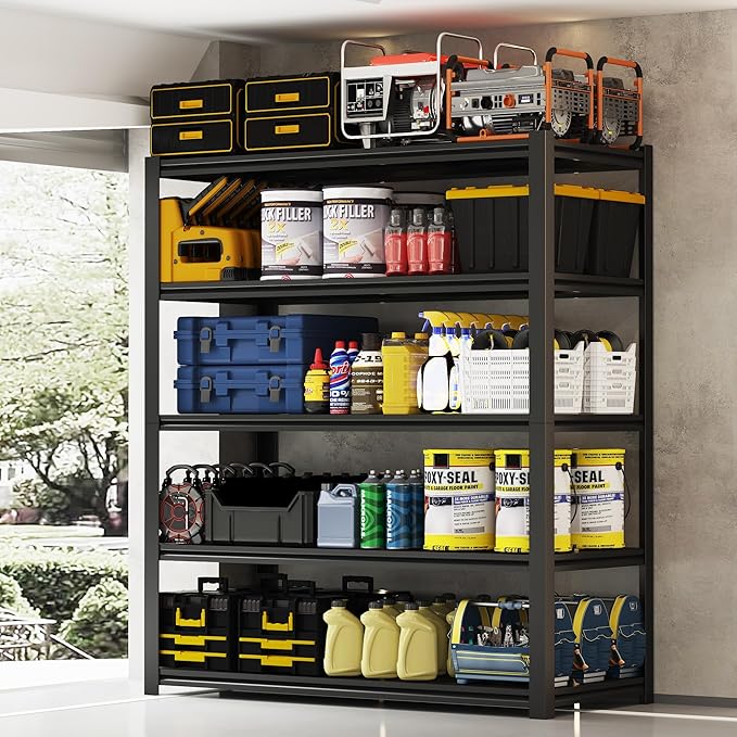 48.2" W Garage Shelving 3000LBS Storage Shelves Heavy Duty Garage Storage by Howzone