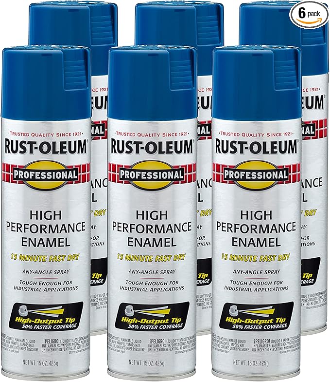 Rust-Oleum 7527838-6PK Professional High Performance Enamel Spray Paint by Rust-Oleum