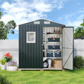 6X4X6.5 FT Compact Vertical Outdoor Steel Storage Shed by MISTMO