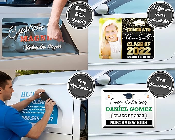Die Cut Custom Car Magnet Sign | Personalized Logo - Image 7