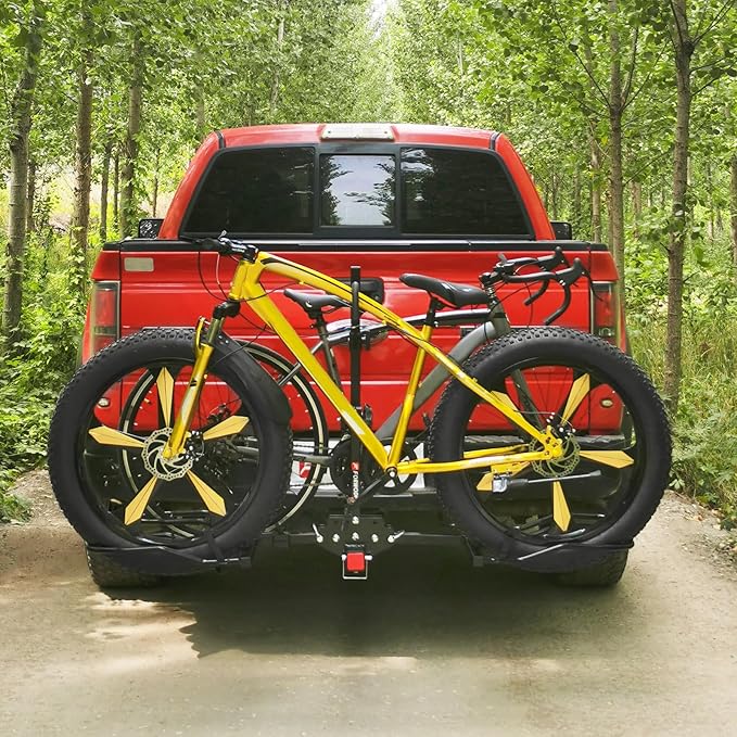 FORWODE 2" Hitch Mount Bike Rack Fits 2 X 80 lbs Bicycle, Platform Bike Rack - Image 6