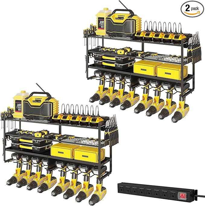 2 Pack Power Tool Organizer Wall Mount by Homtura