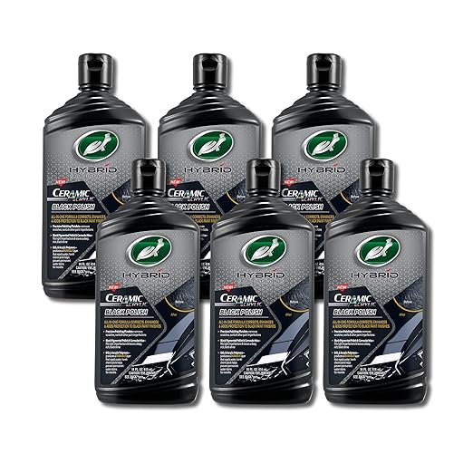 Turtle Wax 53448-6PK Hybrid Solutions Ceramic Acrylic Black Polish and Wax by TurtleWax