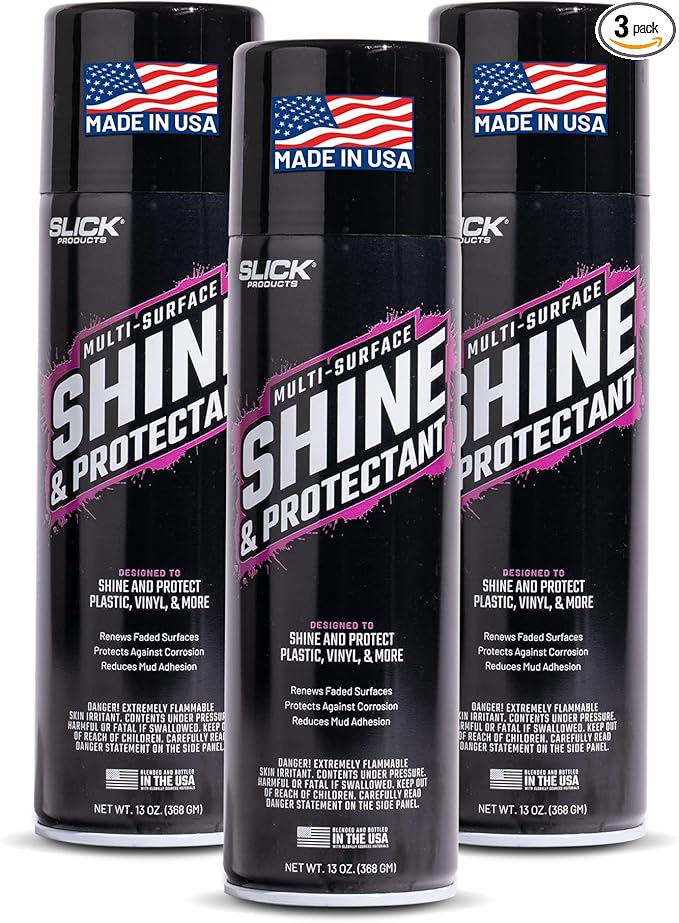 Slick Products Shine & Protectant, Long-Lasting High-Gloss Clear Coat Spray by SlickProducts