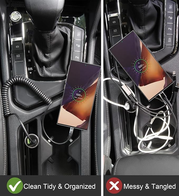 2Pack Coiled USB C to USB C Charger Cable - Image 6