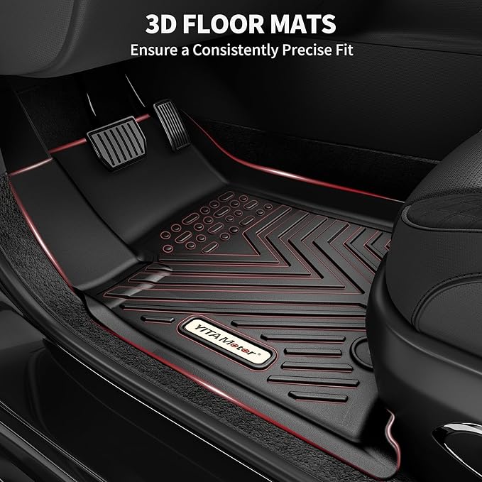 YITAMOTOR Floor Mats Fit for 2018-2024 Chevrolet Equinox/GMC Terrain, TPE All - Image 2