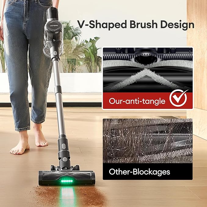 Ultenic Cordless Vacuum Cleaner, 450W 40Kpa Stick Vacuum - Image 4