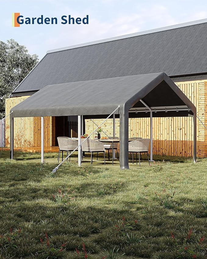 12 x 20ft Heavy-Duty Carport Canopy - Image 2