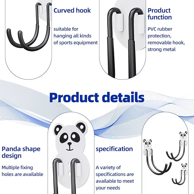 GPANDAG Garage Hooks Heavy Duty, Large Wall Mount Hanger Rack Garage Storage - Image 5
