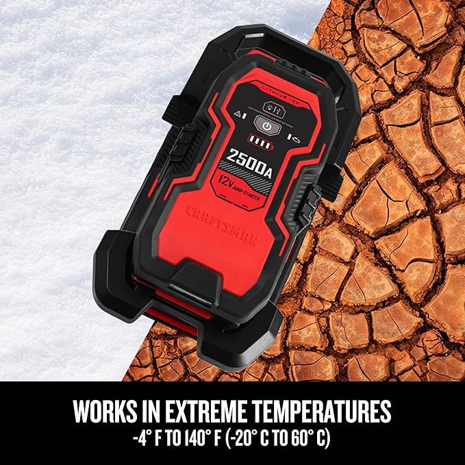 CRAFTSMAN Lithium Jump Starter and Portable Power Pack, CMXCESM262, 2.4 Amp USB - Image 5