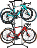 Stand Bike Storage Rack Garage Max 240lbs, Freestanding Gravity Indoor Bike by Hutigertech