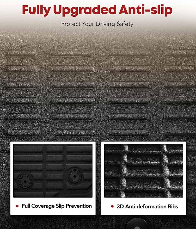 YHTAUTO Automotive All Weather Floor Mats Compatible - Image 4