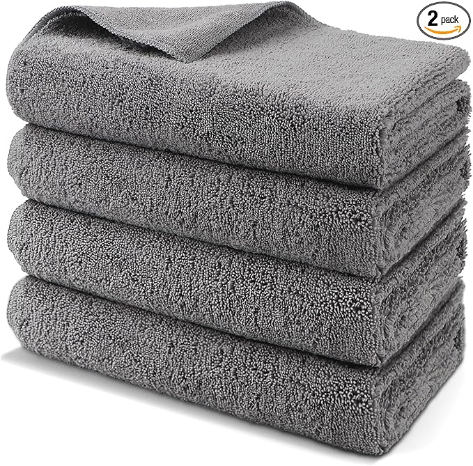 HOMEXCEL Professional Large Microfiber Car Drying Towels 2 Pack, Lint Free by HOMEXCEL