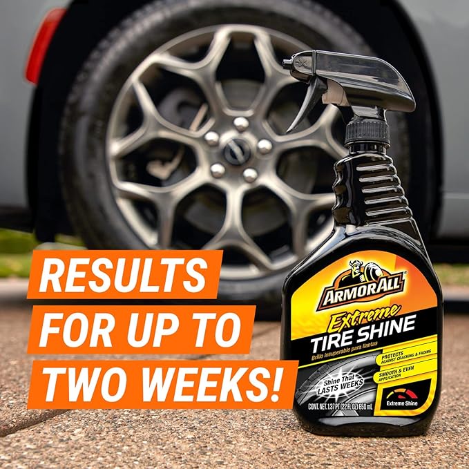 Armor All Extreme Tire Shine Spray, Tire Cleaner and Shine, 22 Fl Oz Each - Image 7