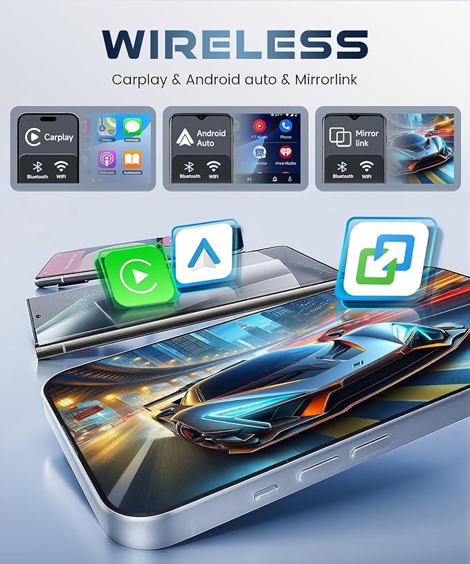 4GB+64GB Double DIN Car Stereo 8 CORE Android 13.0 Head Unit, Wireless CarPlay - Image 5