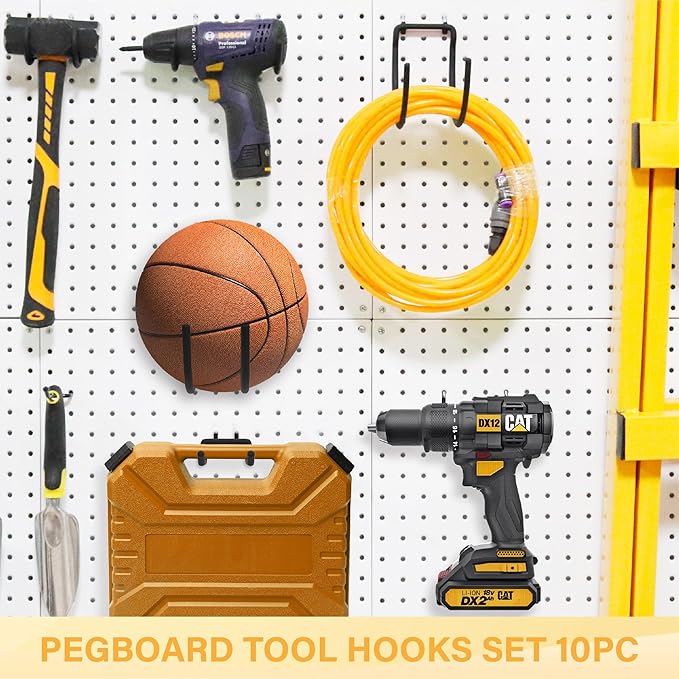 Heavy Duty Pegboard Hooks 10PC - Image 4