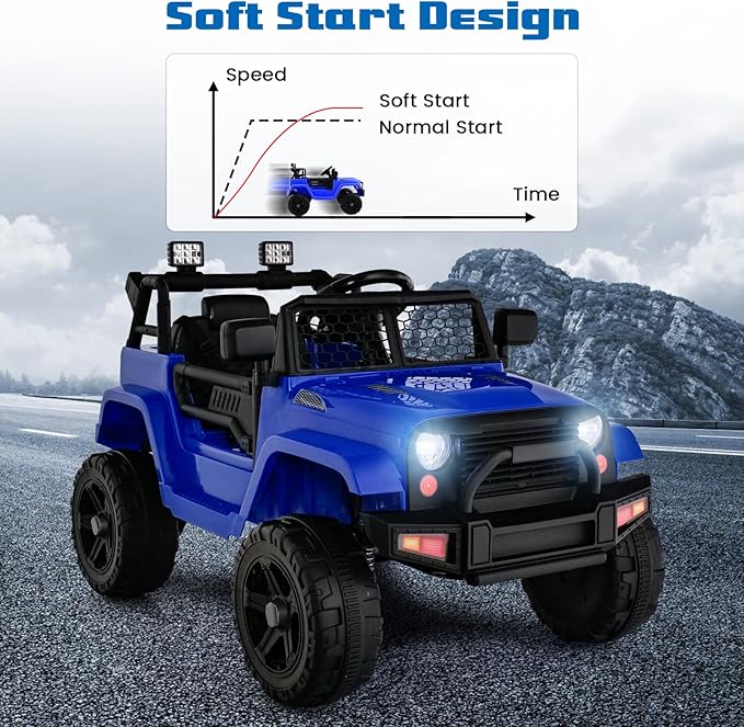 OLAKIDS Kids Ride On Truck, 12V Electric Vehicle Car - Image 7