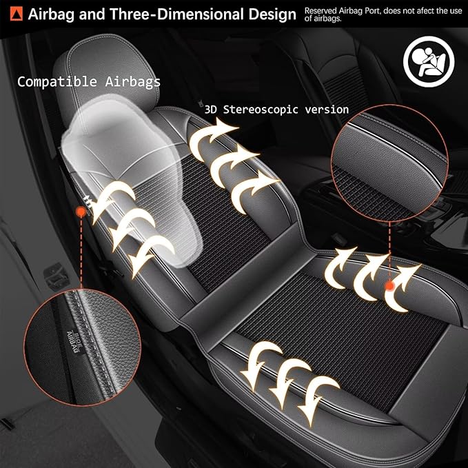 Seat Covers Fit for Toyota Camry: 2012-2025 Car Seat Covers Full Set 5 Seats - Image 2