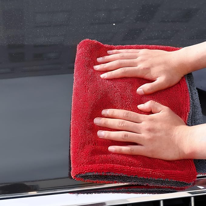 LIVOS Extra Large Car Drying Towel, Twisted Terry Microfiber Towels - Image 5