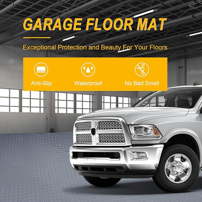 7.5x25 FT Garage Floor Mat, Updated 2.8mm Thicked Flooring Roll - Image 6