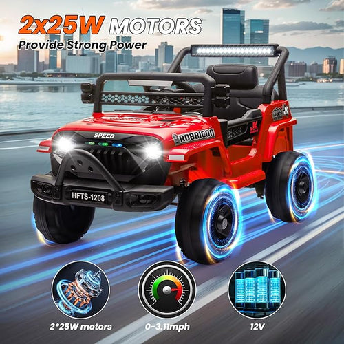 12V Ride on Electric Truck Car for Kids, 12V Kids Electric Vehicles w/Remote - Image 2