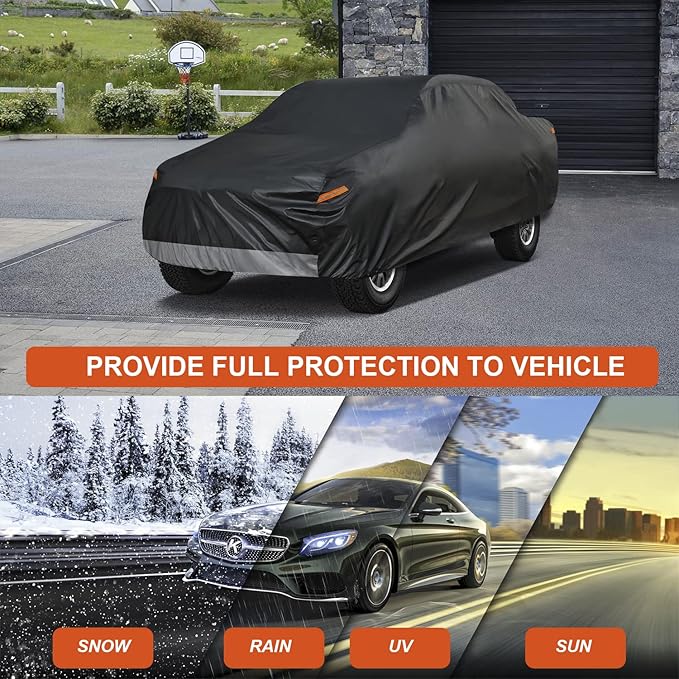 Kayme 7 Layers Truck Cover Waterproof All Weather, Universal Fit Chevy C10 S10 - Image 5