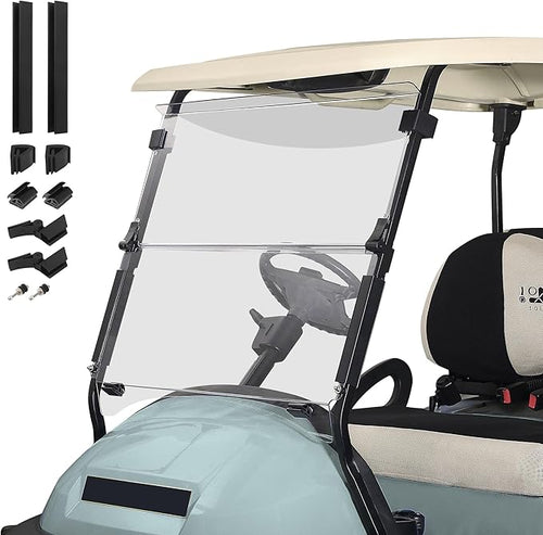 10L0L Golf Cart Windshield for Club Car Precedent 2004-Up, 2017-Up Onward by 10L0L