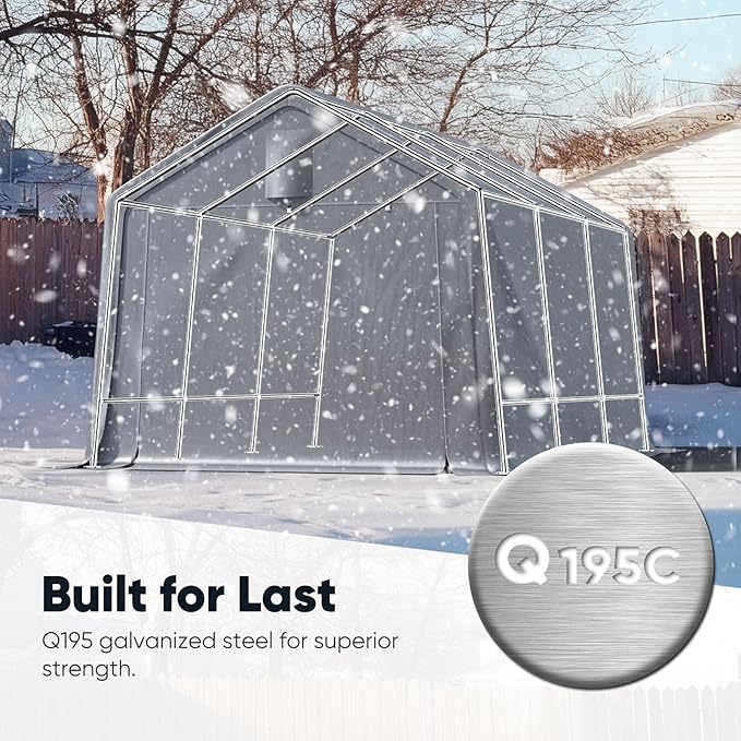 Quictent Heavy Duty 10x15FT Carport Shelter - Image 2