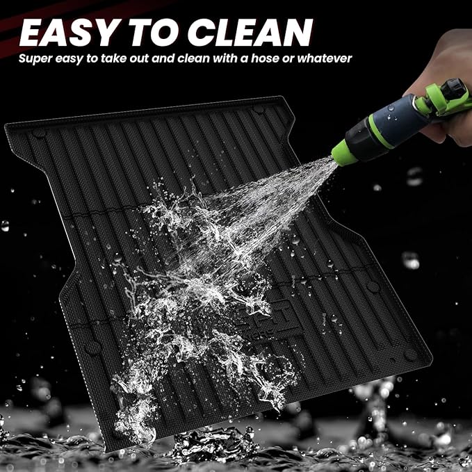 LASFIT Bed Mat for Toyota Tacoma 2024 2025 Truck Bed, All Weather 5 ft Rubber - Image 6