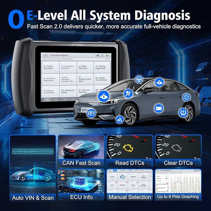 XTOOL IP616 V2.0 OBD2 Scanner Diagnostic Tool - Image 5