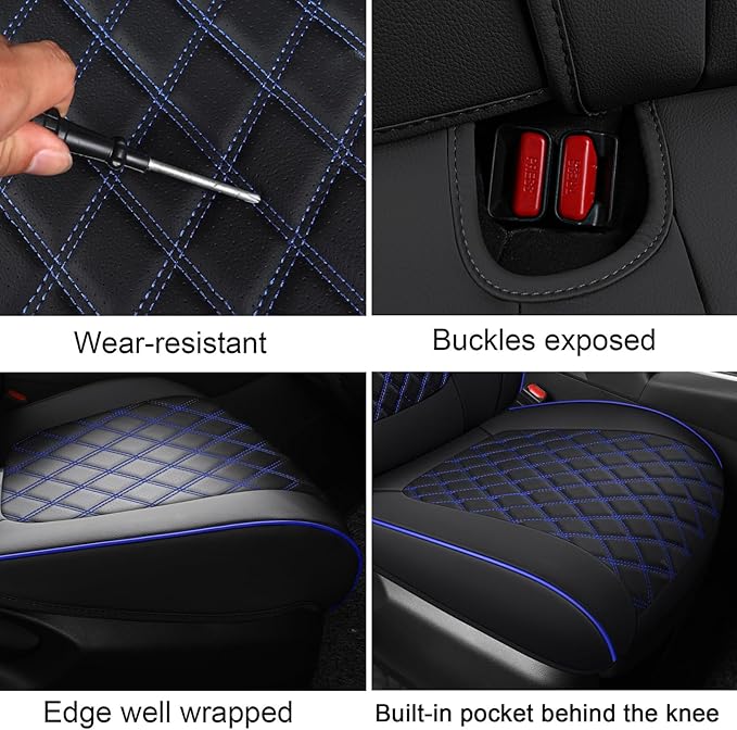 MIROZO Seat Covers for Rav4 Non-Hybrid, Faux Leather Car Seat Covers Compatible - Image 8