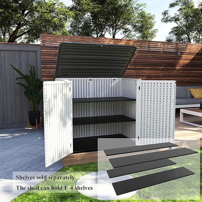 KINYING Larger Outdoor Storage Shed Weather Resistance, Horizontal Outdoor - Image 6