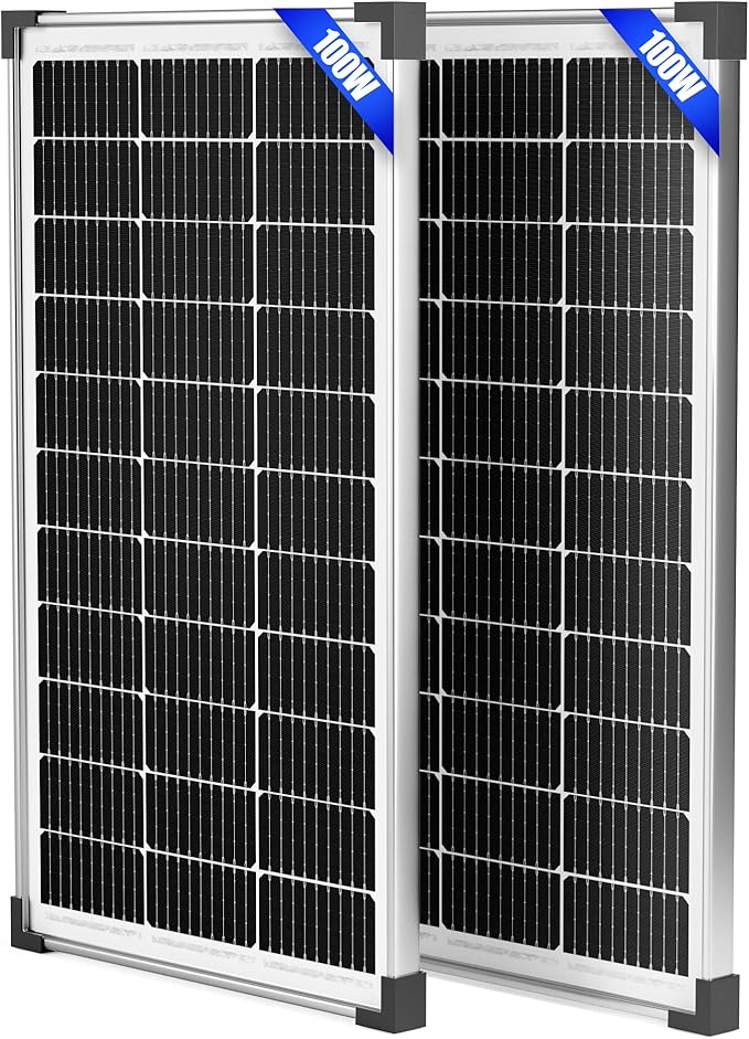 200W 12V Solar Panels, High Efficiency 9BB Cell Monocrystalline Solar Panel by Voltset