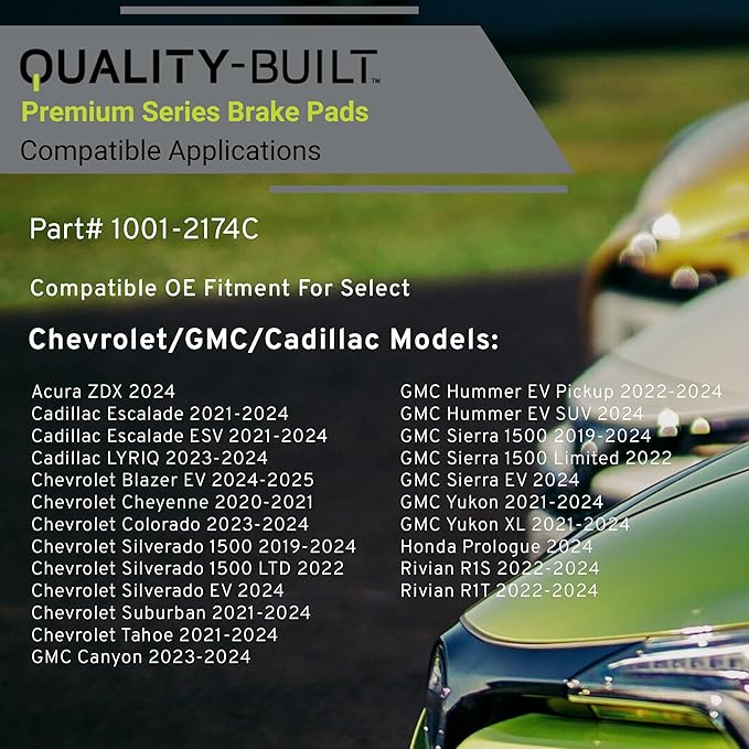 Premium Ceramic Rear Brake Pads Compatible - Image 3