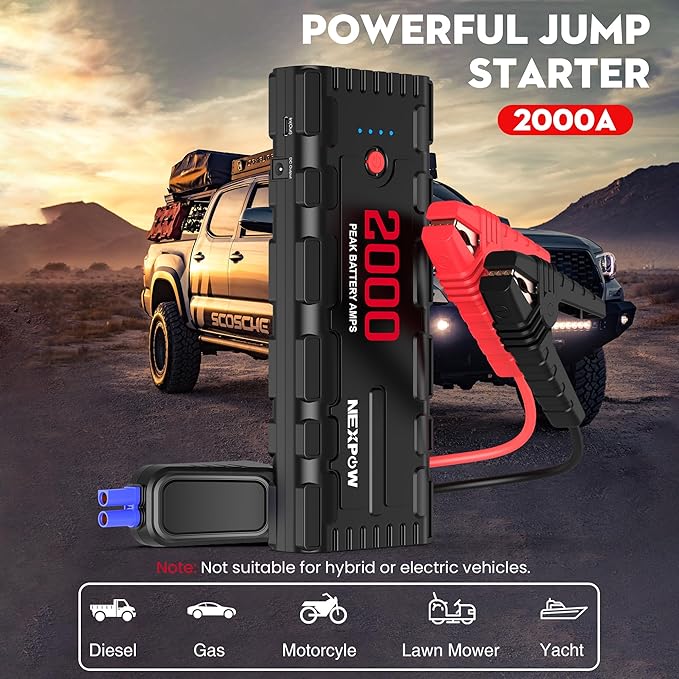 NEXPOW 2000A Peak Car Jump Starter - Image 2
