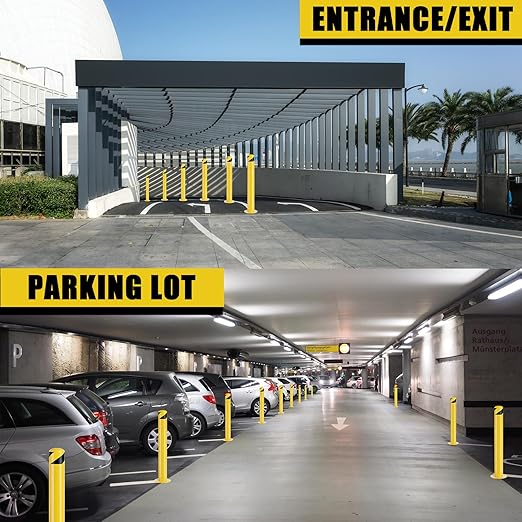 Safety Bollard Post, 42 Inch Height Steel Bollards, 4.5 Inch Diameter Parking - Image 6