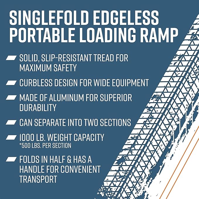EZ-ACCESS Traverse 8 Foot Durable Aluminum Singlefold Edgeless Curbless - Image 5