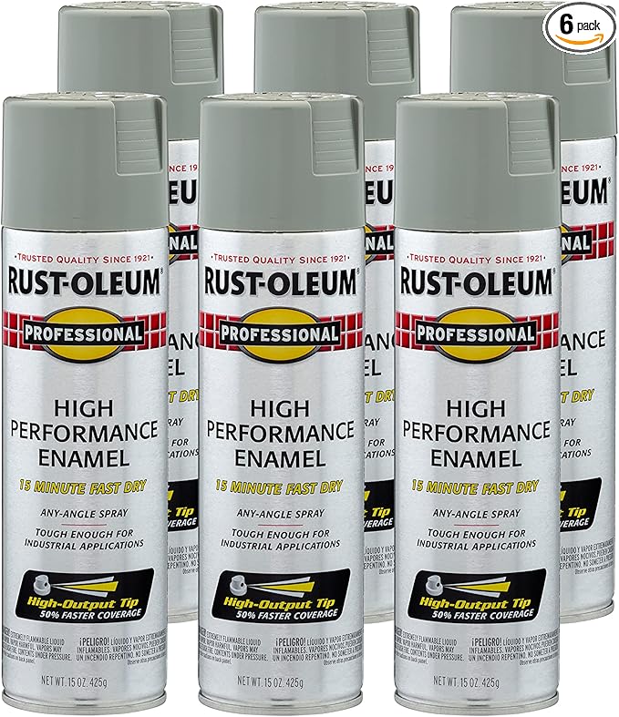 Rust-Oleum 7519838-6PK Professional High Performance Enamel Spray Paint by Rust-Oleum