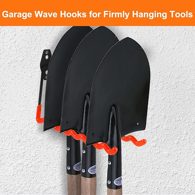 Wall Mounted Garage Hooks Tool Organizer, 14 Inch Garage Storage Hook Heavy - Image 5