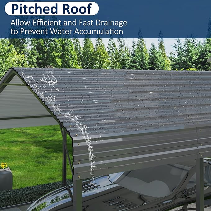 10x15 Metal Carport Carports - Image 5