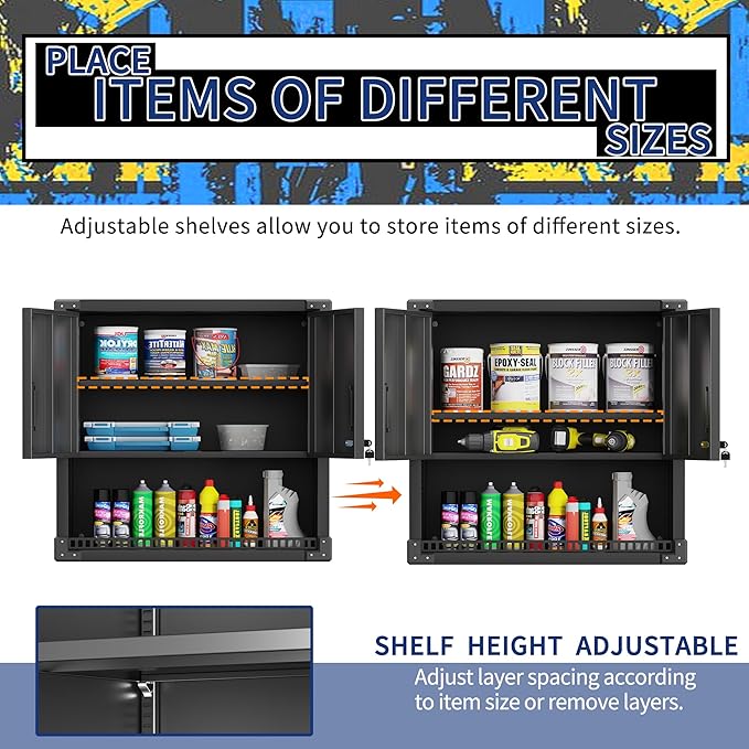 Garage Wall Cabinet, Metal Wall Cabinet - Image 5